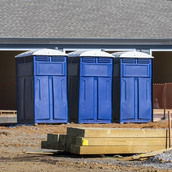 is there a specific order in which to place multiple portable toilets in Greenbush ME